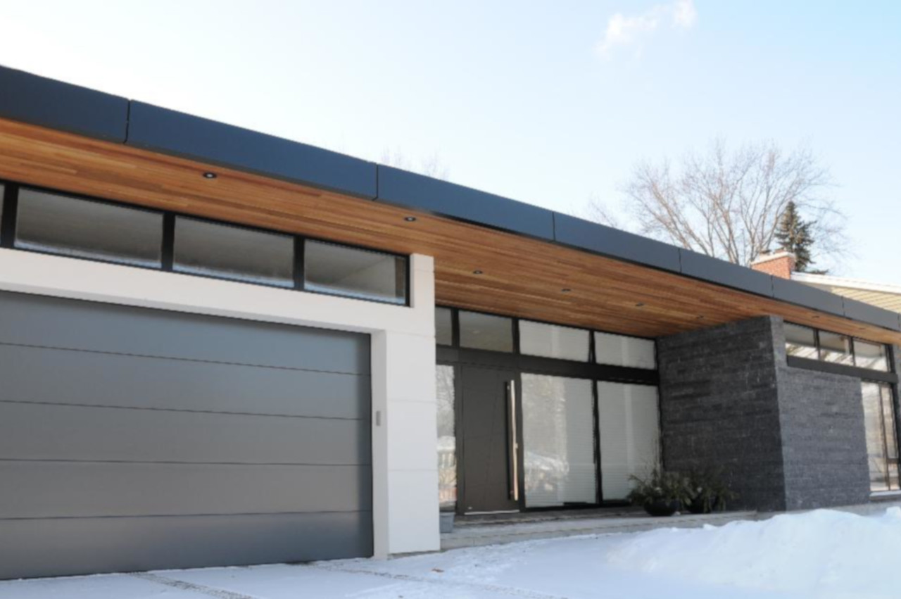 Modern windows and doors installation in Oakville, Ontario.