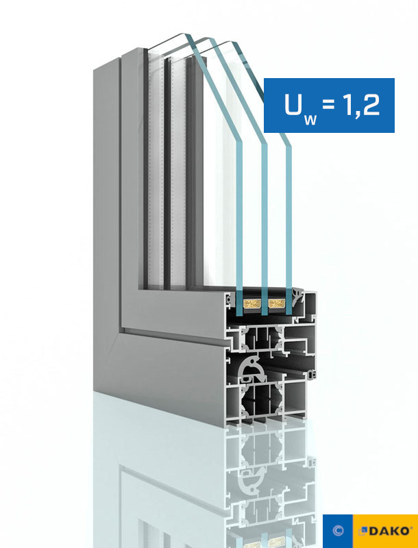 system 70 aluminum window profile